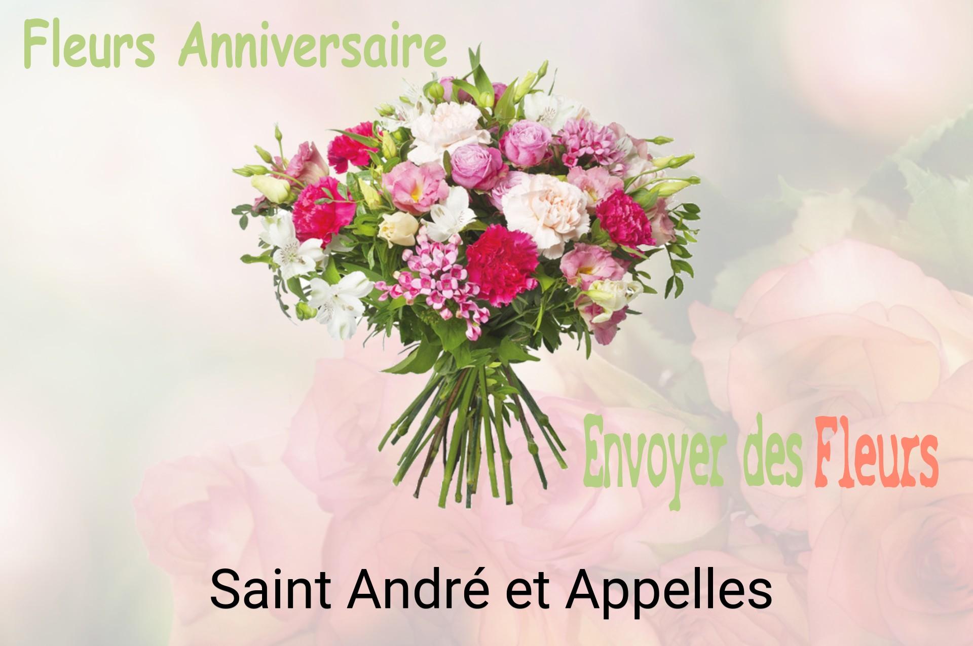 Bouquet de fleurs d’anniversaire livré à Saint-André-et-Appelles