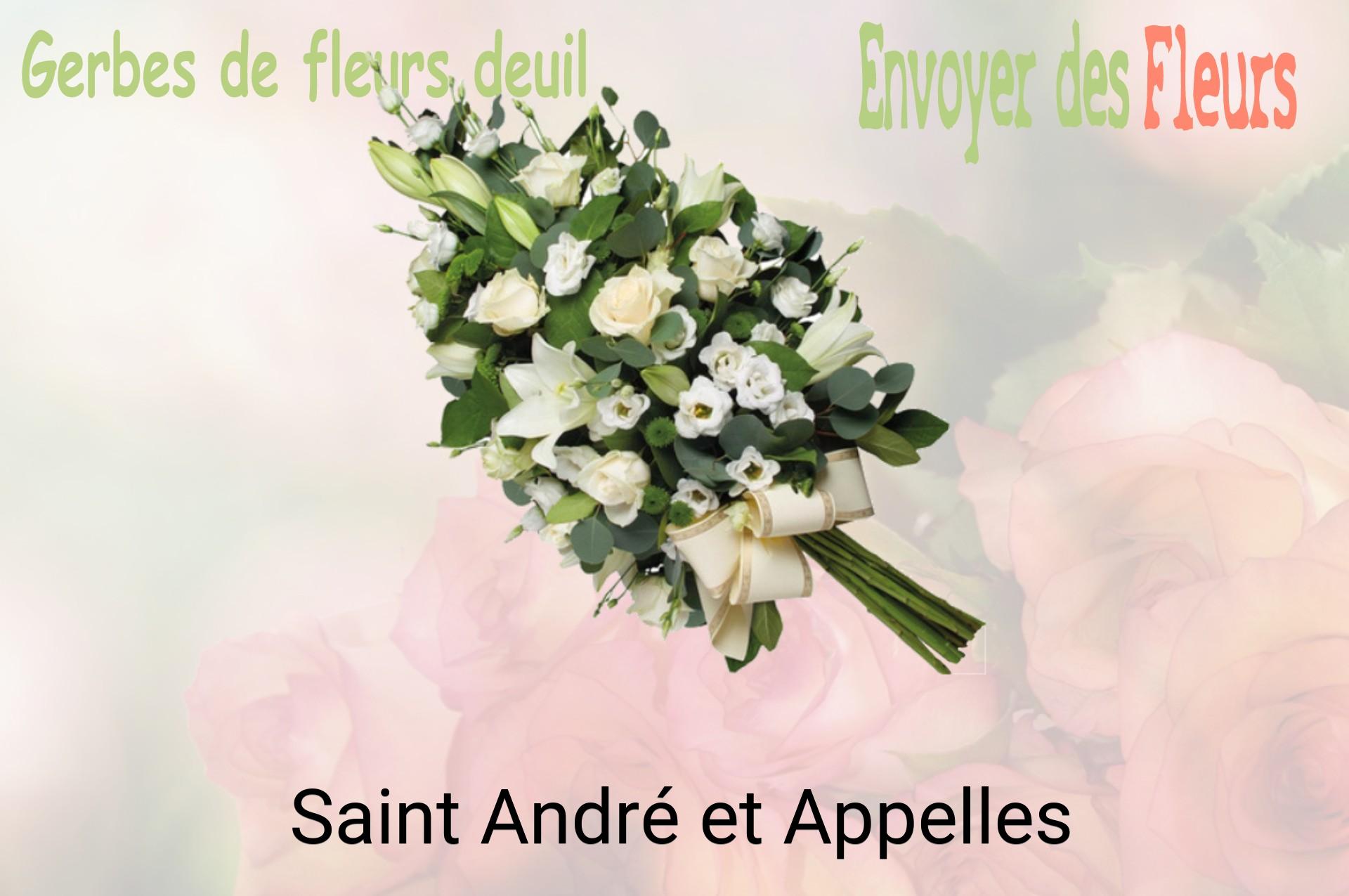 Gerbe de fleurs de deuil livrée à Saint-André-et-Appelles